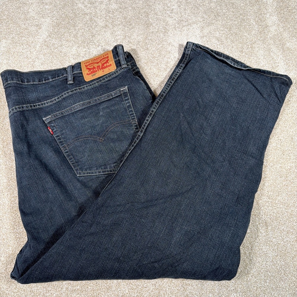 Levis‎ 559 Straight Leg Blue Jeans Mens 48 X 29 (FITS 50 X 29) Stretch Denim